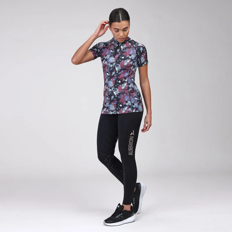 Aubrion React Short Sleeve Base Layer in Abstract-3